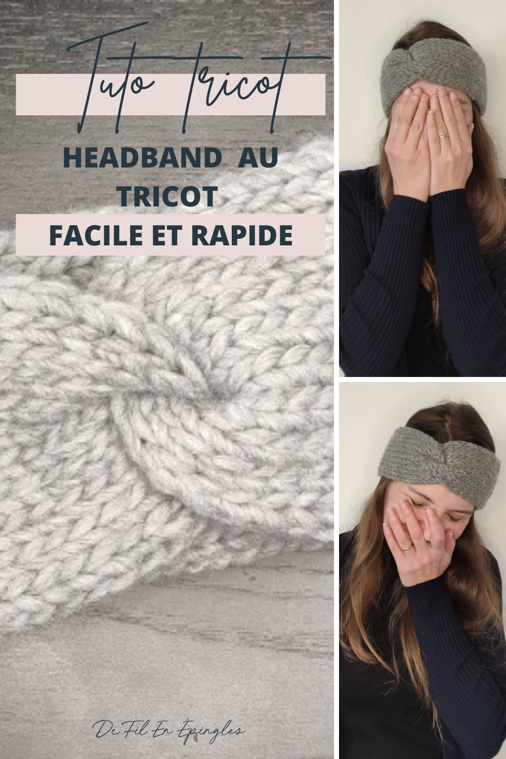 Headband Au Tricot Simple Et Facile Tuto D Butant